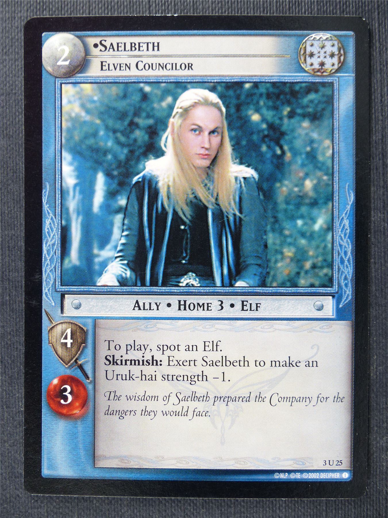 Saelbeth 3 U 25 - LotR Cards #2SY