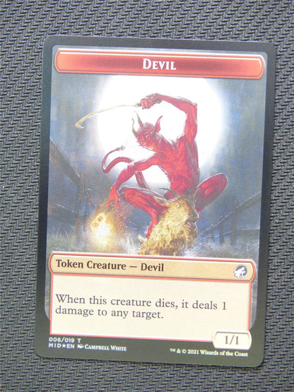 Devil and Human Foil Token - Innistrad - Mtg Card #3HJ