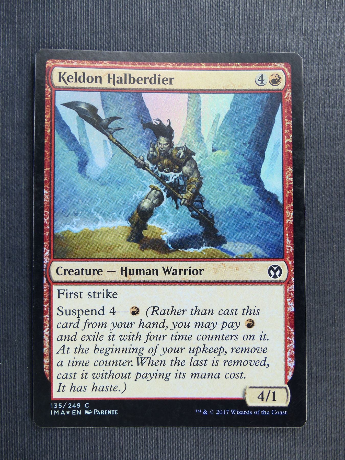 Keldon Halberdier Foil - Mtg Magic Cards #493