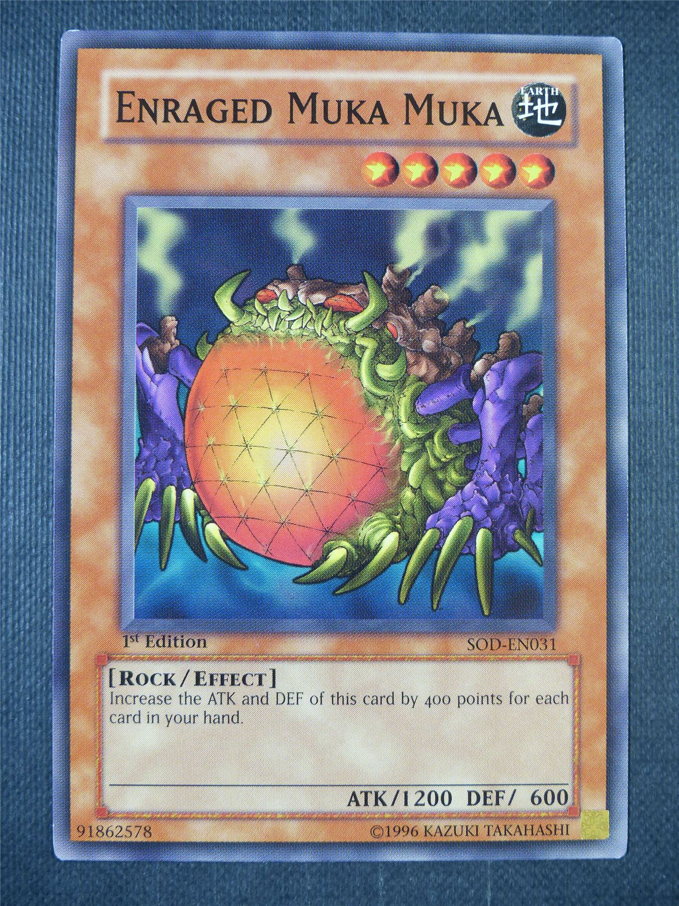 Enraged Muka Muka SOD - 1st ed Yugioh Card #8EG