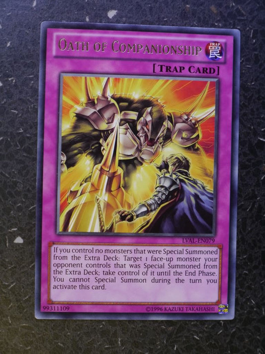 Yugioh Cards: OATH OF COMPANIONSHIP LVAL SUPER RARE # 4A56