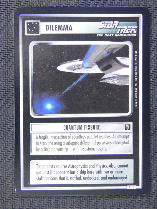 Dilemma Quantum Fissure - Star Trek CCG Next Gen #598