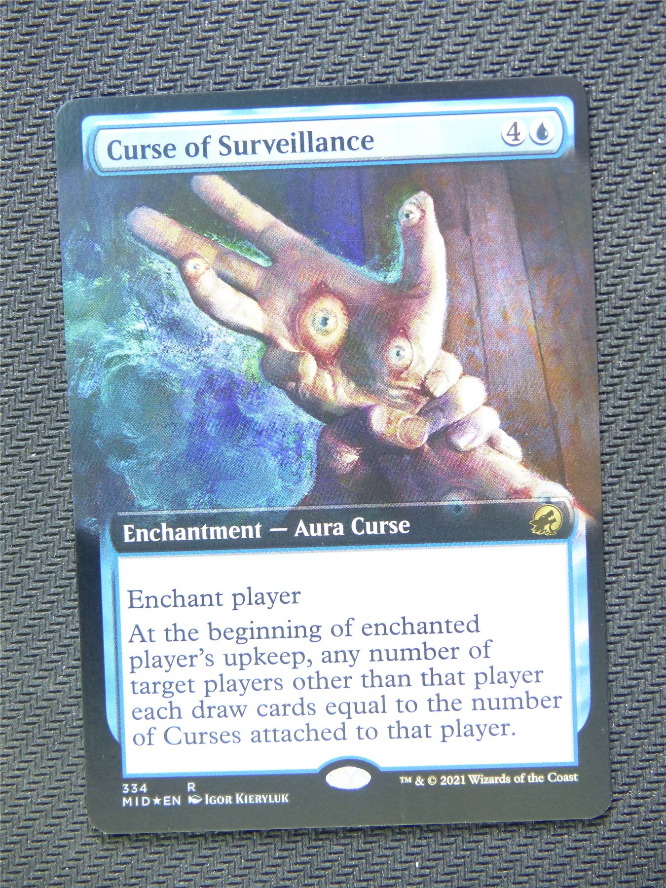 Curse of Surveillance Foil Extended Art - Innistrad - Mtg Card #3J3