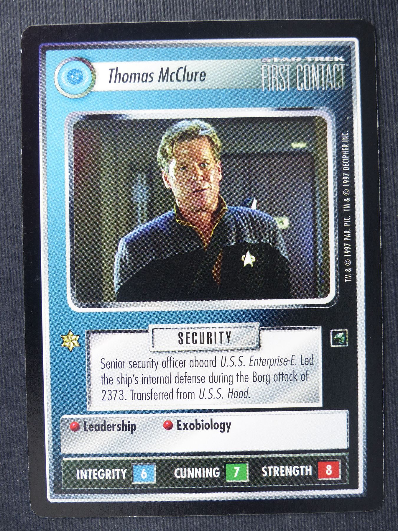 Thomas McClure - FC - Star Trek Cards #14J