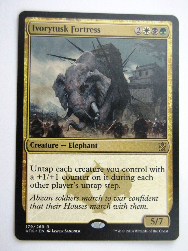 MTG Magic Played Cards: IVORYTUSK FORTRESS # 26A10