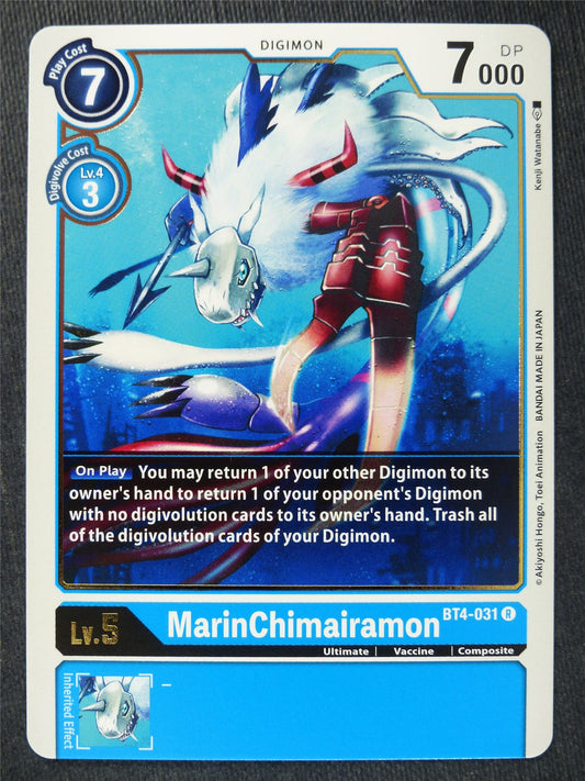 MarinChimairamon BT4-031 R - Digimon Cards #YF