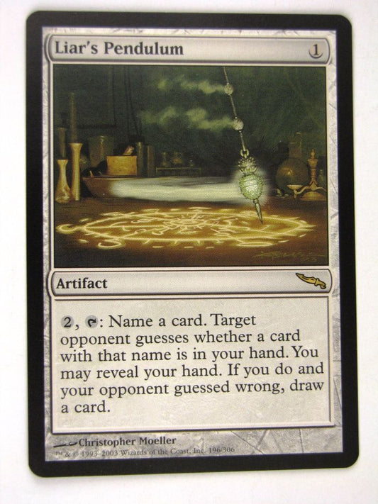 MTG Magic: the Gathering Cards: LIAR'S PENDULUM: MRD