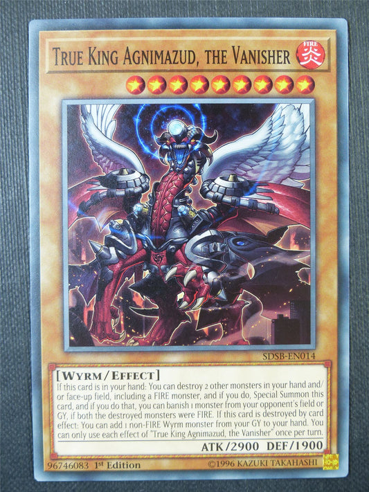 True King Agnimazud the Vanisher SDSB - 1st ed Yugioh Card #8I2