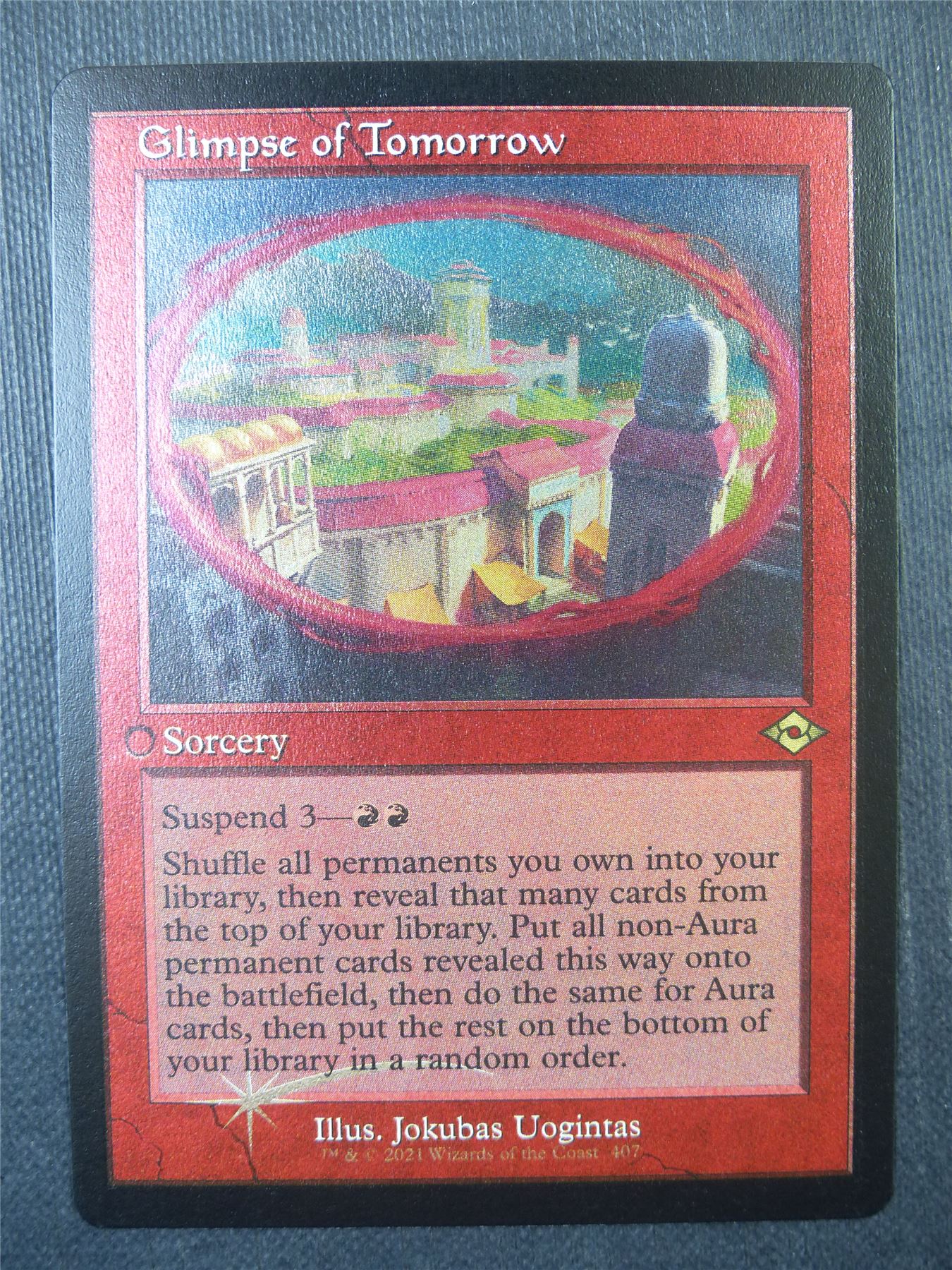 Glimpse of Tomorrow Retro Etched Foil - Mtg Card #89W