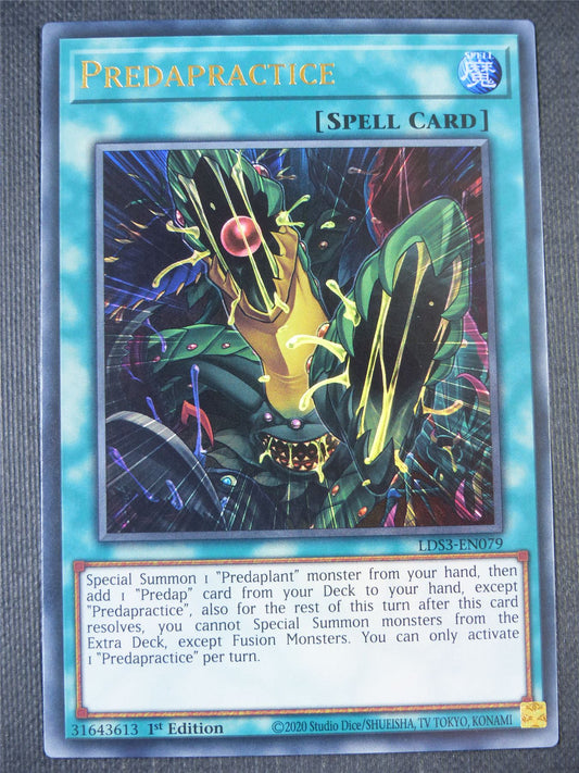 Predapractice LDS3 Ultra Rare Blue - 1st ed Yugioh Card #8IN