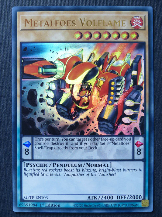 Metalfoes Volflame GFTP Ultra Rare - 1st ed - Yugioh Cards #IB