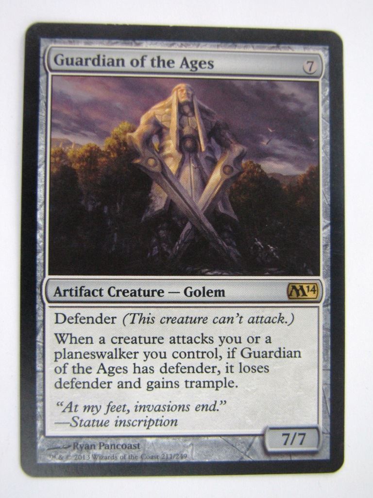 MTG Magic Played Cards: GUARDIAN OF THE AGES # 6E4