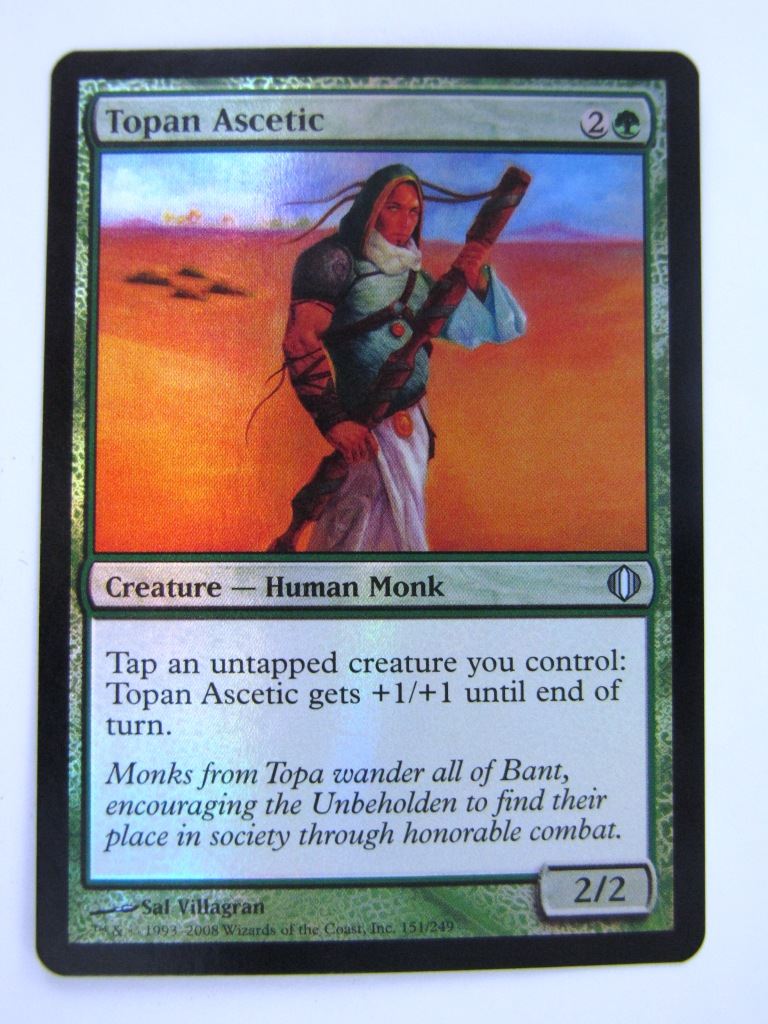 MTG Magic Cards: TOPAN ASCETIC FOIL # 9C71