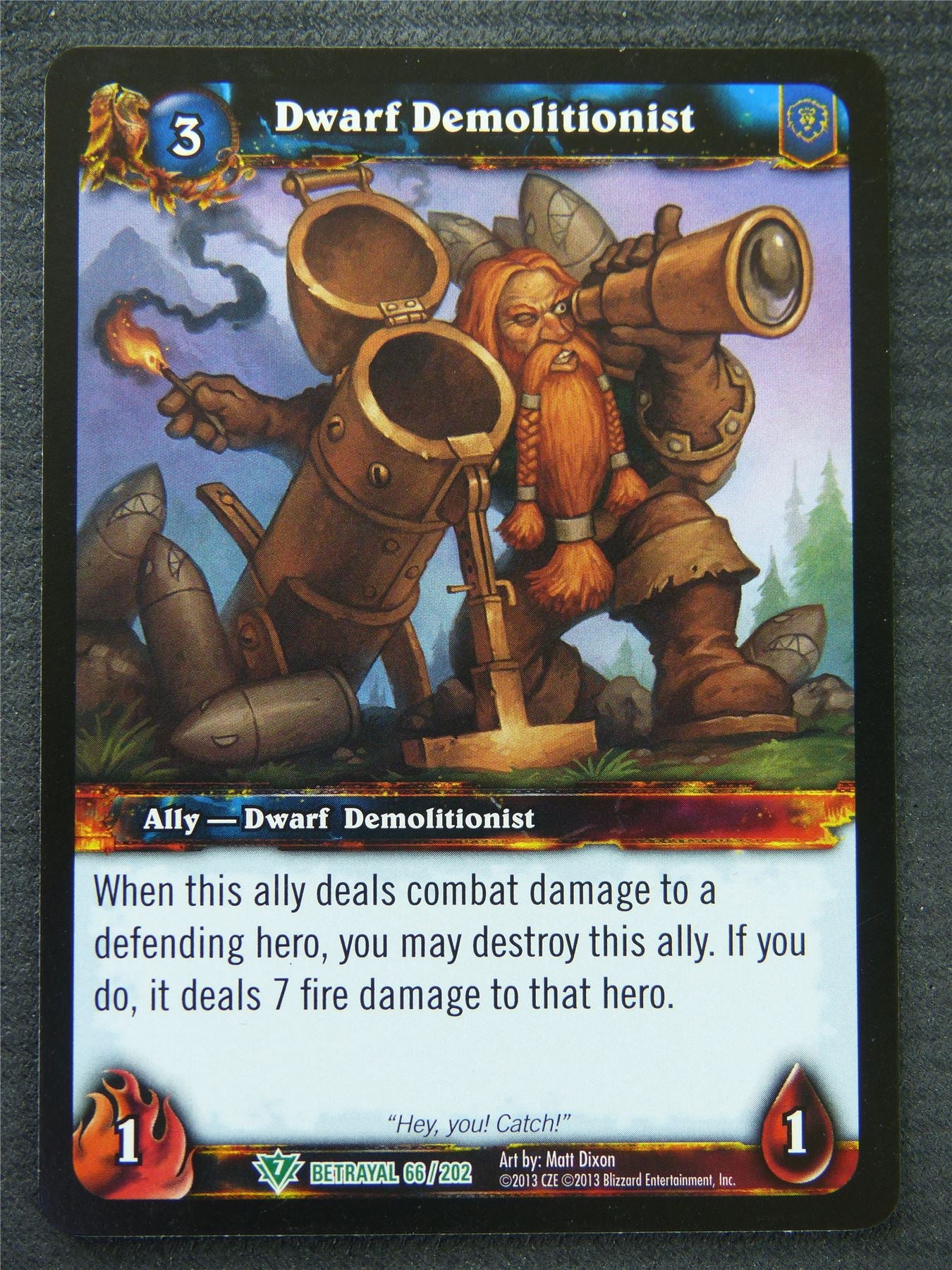 Dwarf Demolitionist - Uncommon - World Of Warcraft #1HM