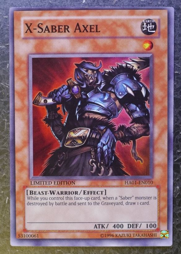 Yugioh Cards: X-SABER AXEL HA01 SUPER RARE #