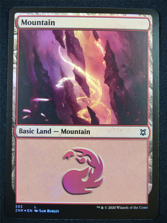 Mountain 383 Foil - Mtg Card #21Q