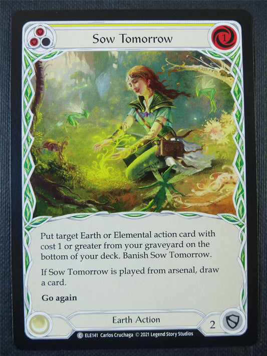 Sow Tomorrow - Yellow - Tales of Aria 1st ed - Flesh and Blood Card #62D