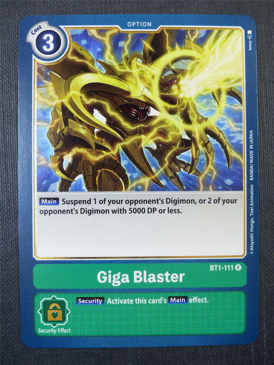 Giga Blaster BT1-111 R - Digimon Card #90H