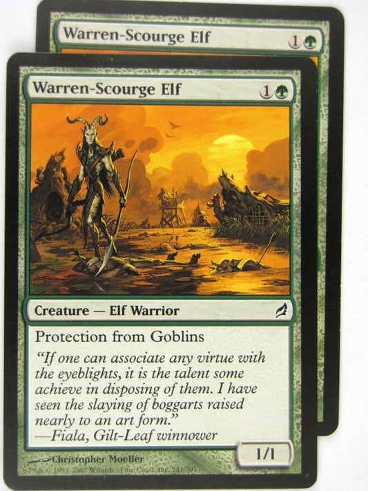 MTG Magic: the Gathering Cards: WARREN-SCOURGE ELF x2: LRW