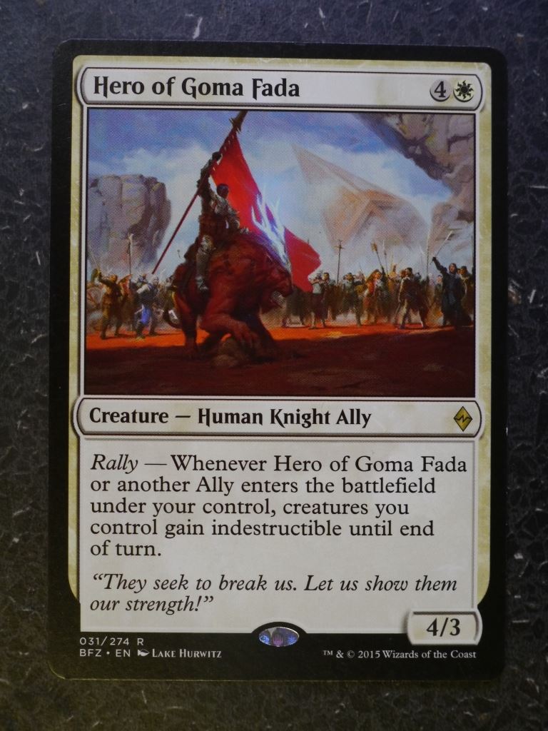 MTG Magic Card: HERO OF GOMA FADA # 6C51
