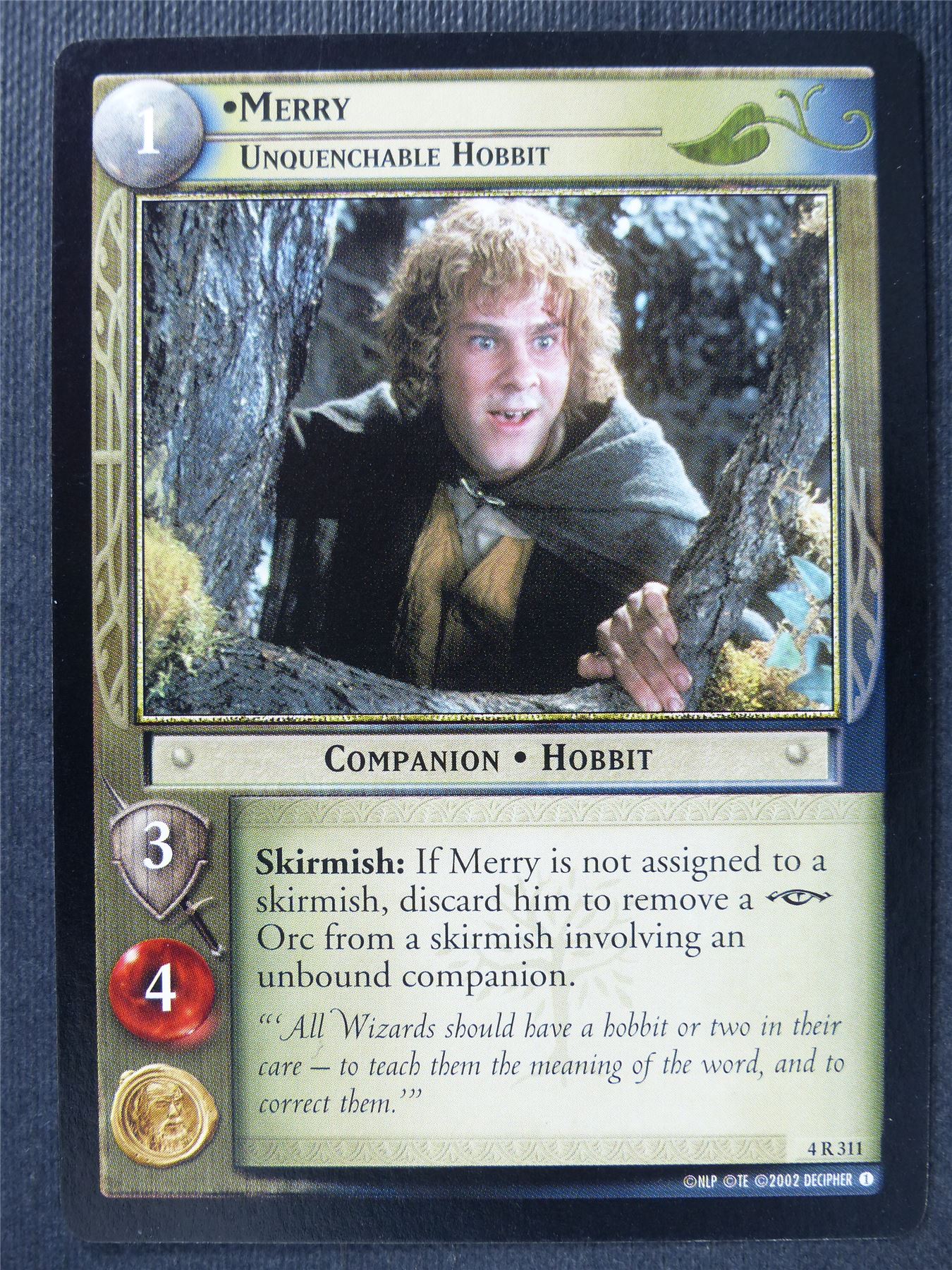 Merry 4 R 311 - LotR Card #3G9