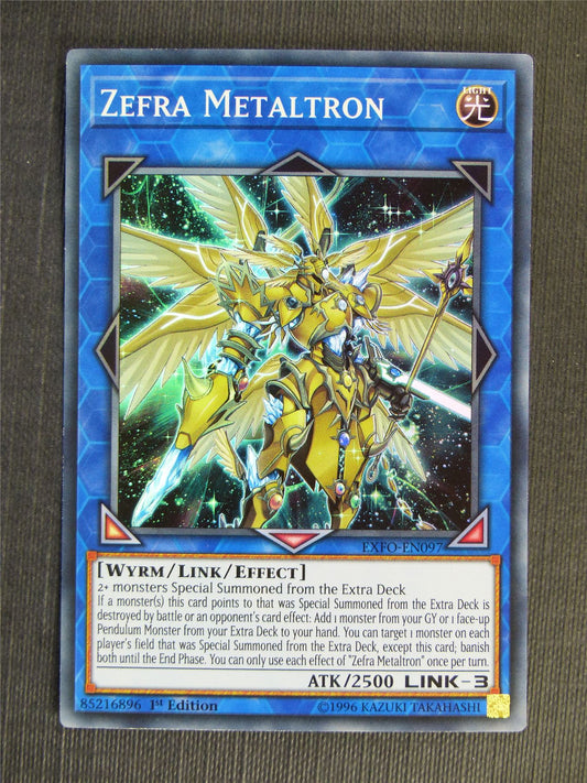 Zefra Metaltron EXFO Super Rare - 1st ed - Yugioh Cards #TW