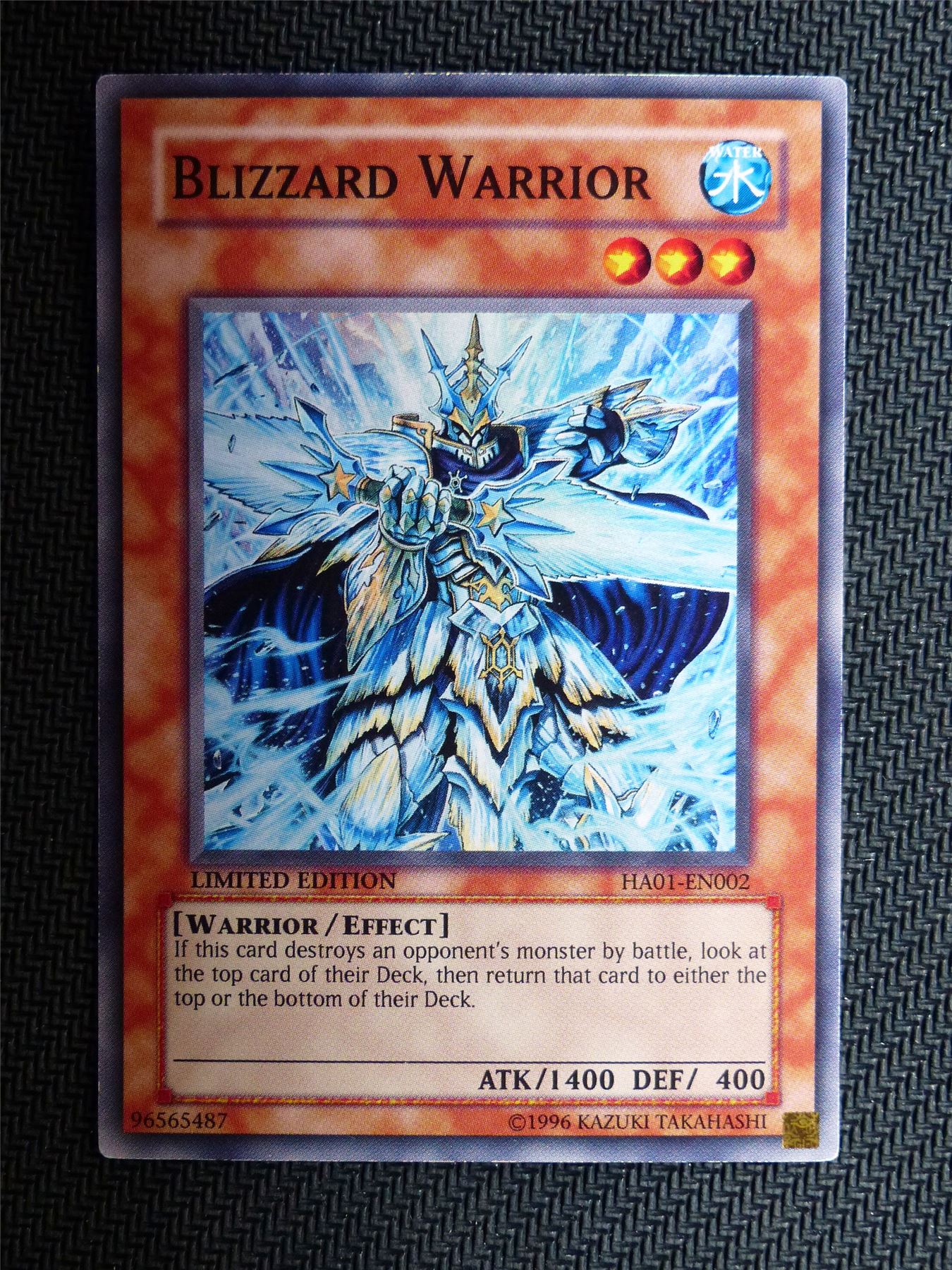 Blizzard Warrior - Ha01 - Super Rare - Yugioh Card # 1F46