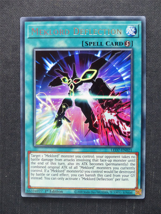 Meklord Deflection LED7 Rare - 1st ed - Yugioh Cards #M4