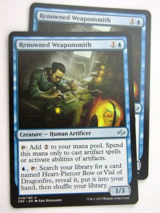 MTG Magic Cards: Fates Reforged: RENOWNED WEAPONSMITH x2 # E100