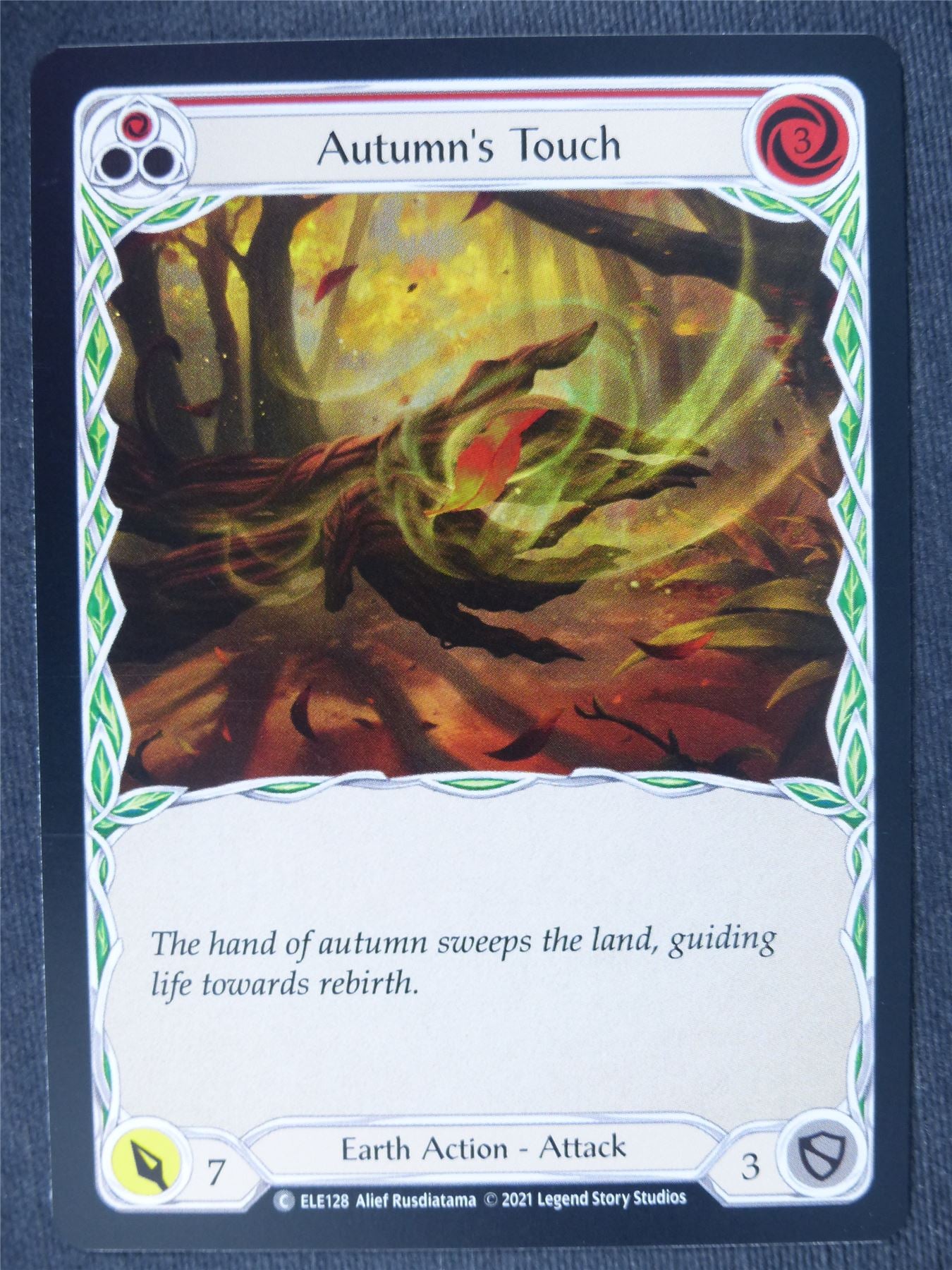 Autumn's Touch C Foil Red - 1st Ed Tales of Aria - Flesh and Blood