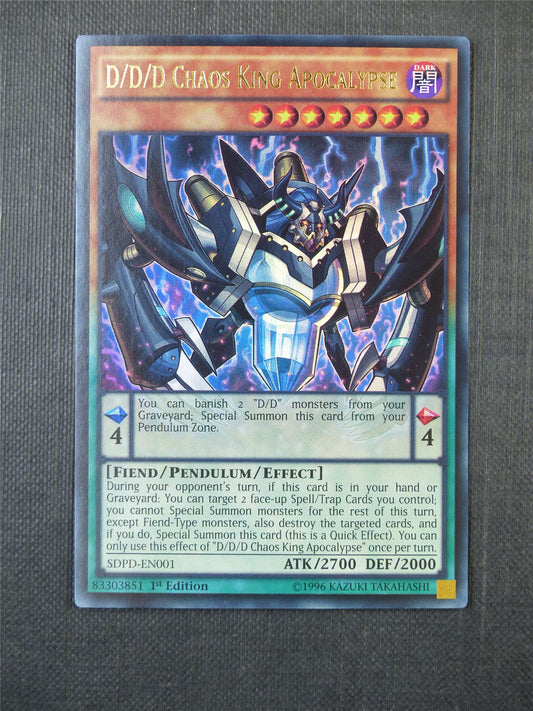 D/D/D Chaos King Apocalypse - Yugioh Card #9LL