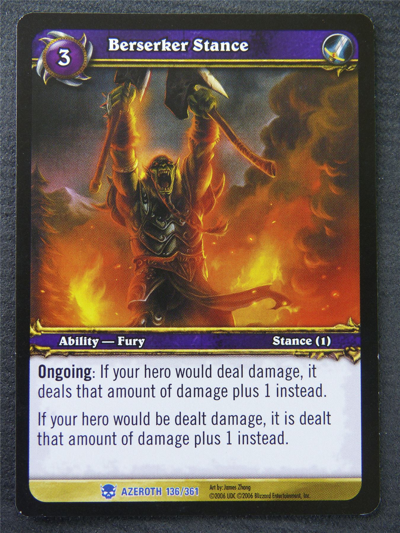 Berserker Stance - Rare - World Of Warcraft #1MI