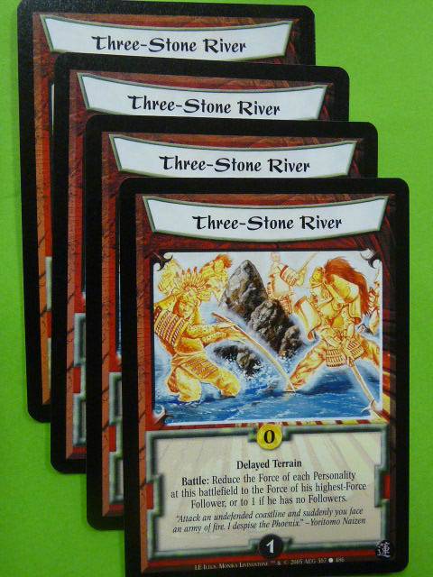 L5R Card  Legend of Five Rings: THREE-STONE RIVER 307/486 x4