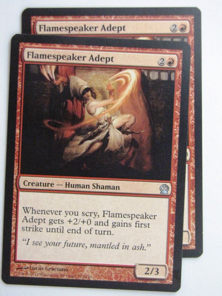 MTG Magic Cards: FLAMESPEAKER ADEPT x2 Theros # 24C39