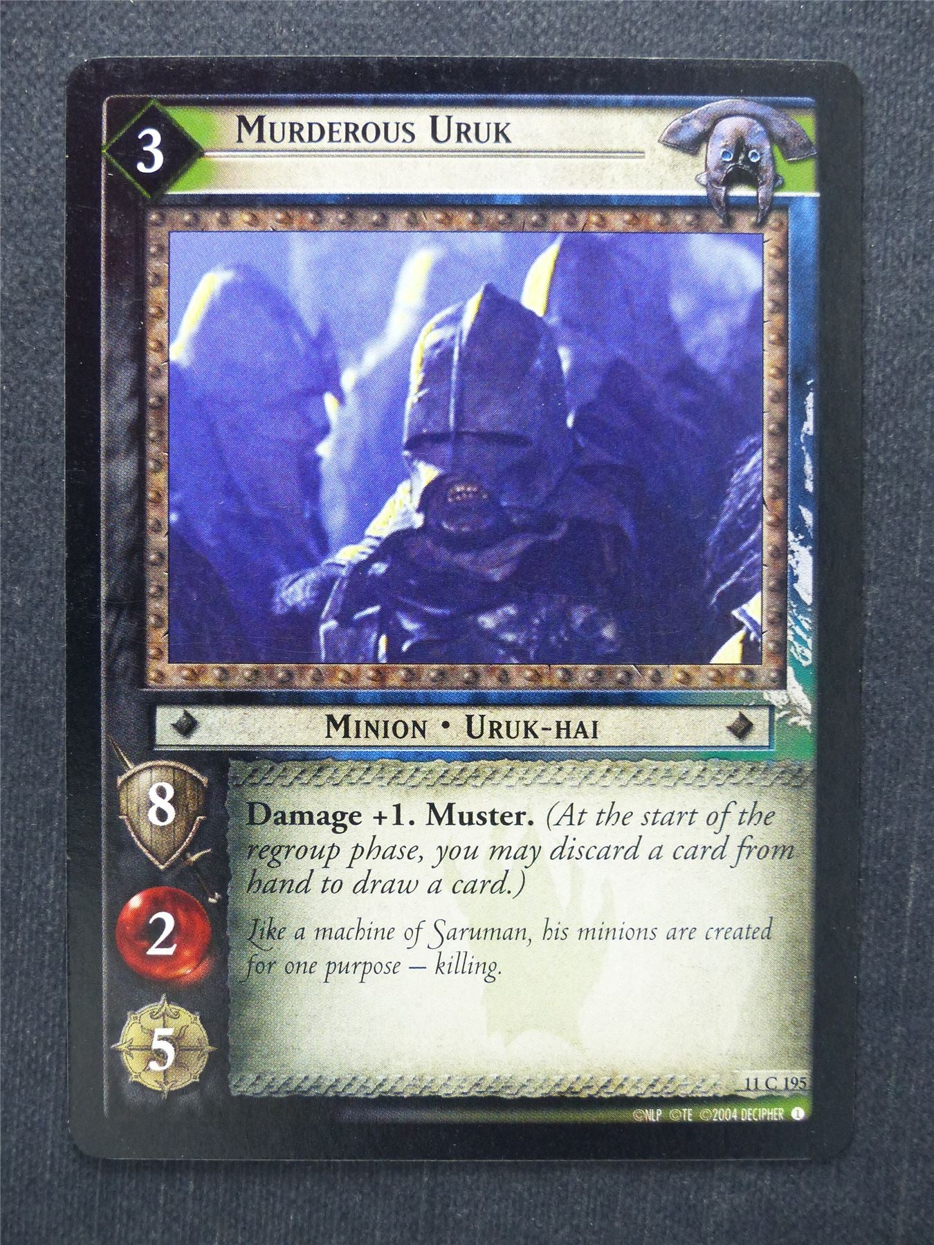 Murderous Uruk 11 C 195 - LotR Cards #MP