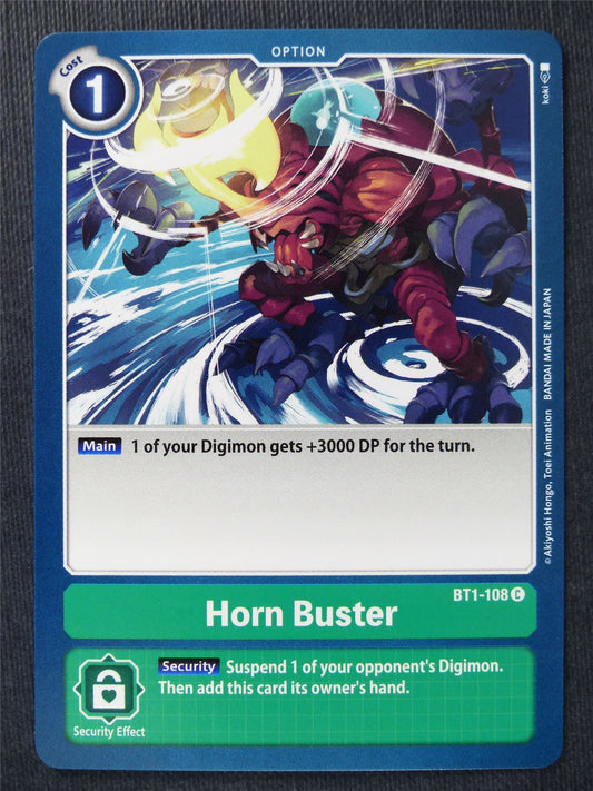 Horn Blaster BT1-108 C - Digimon Cards #TL