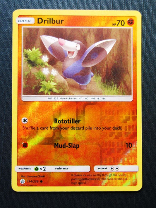 Drilbur 15/236 Reverse Holo - Cosmic Eclipse - Pokemon Cards #JW