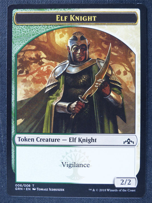 Elf Knight Token - Mtg Magic Cards #1QU