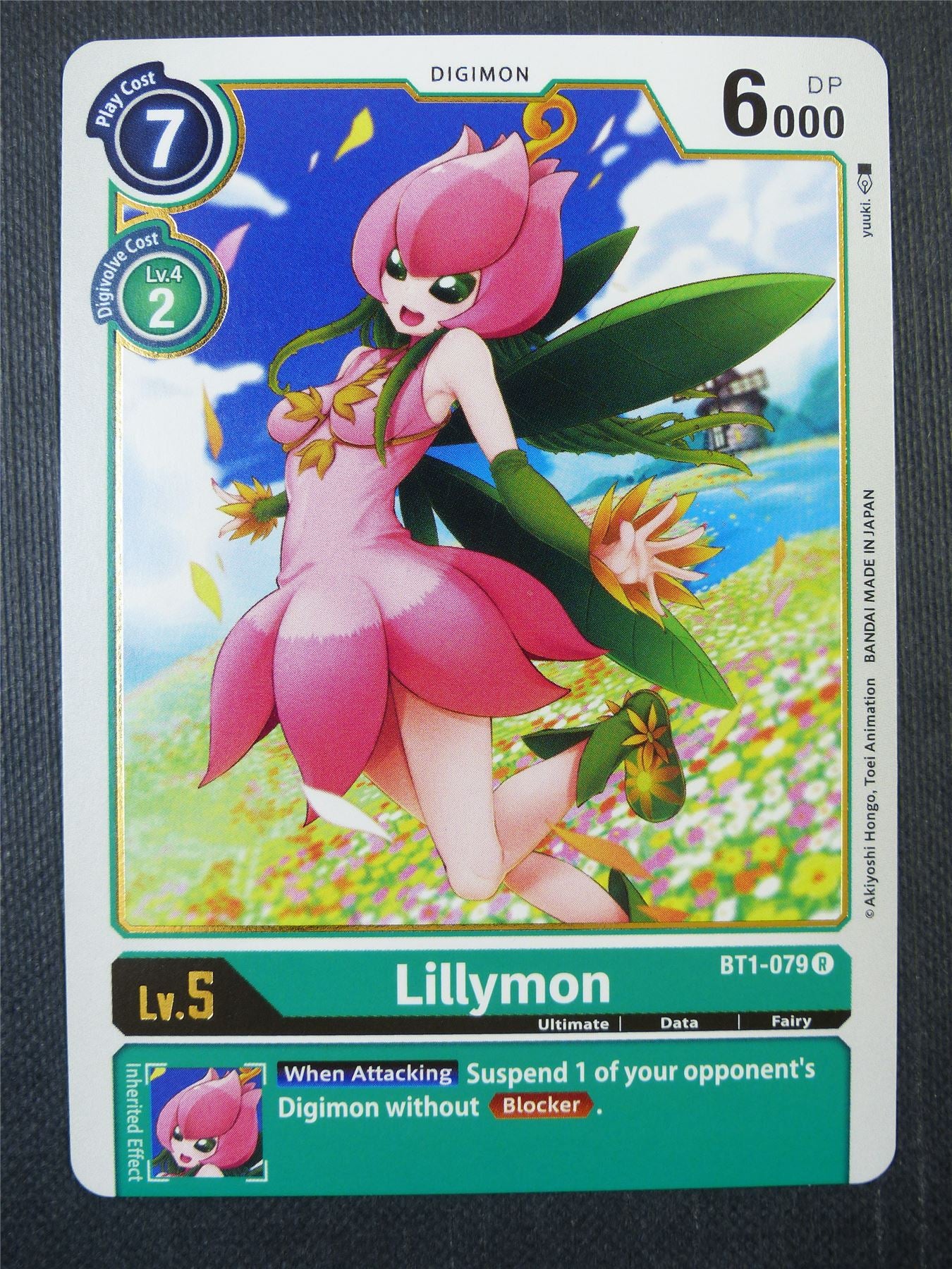 Lillymon BT1-079 R - Digimon Card #90J