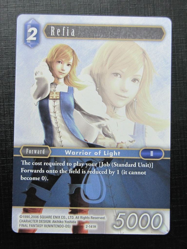 Final Fantasy Cards: REFIA 2-141H # 1E23