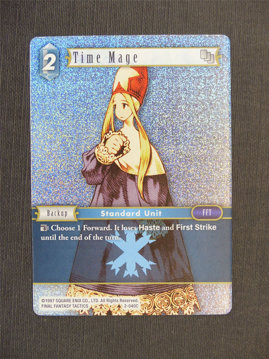 Time Mage 2-040C Foil - Final Fantasy Cards #5UB