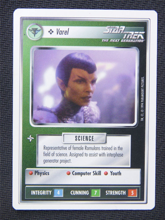 Varel White Border - Star Trek Next Gen Card #4PW