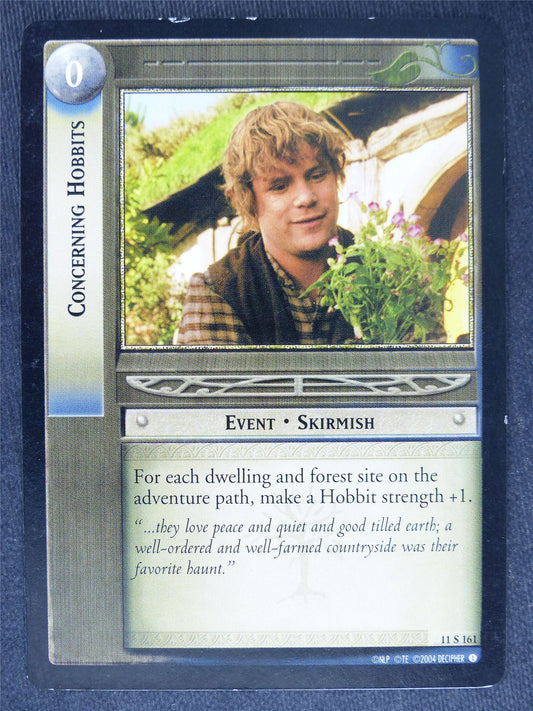 Concerning Hobbits 11 S 161 - played - LotR Cards #OI