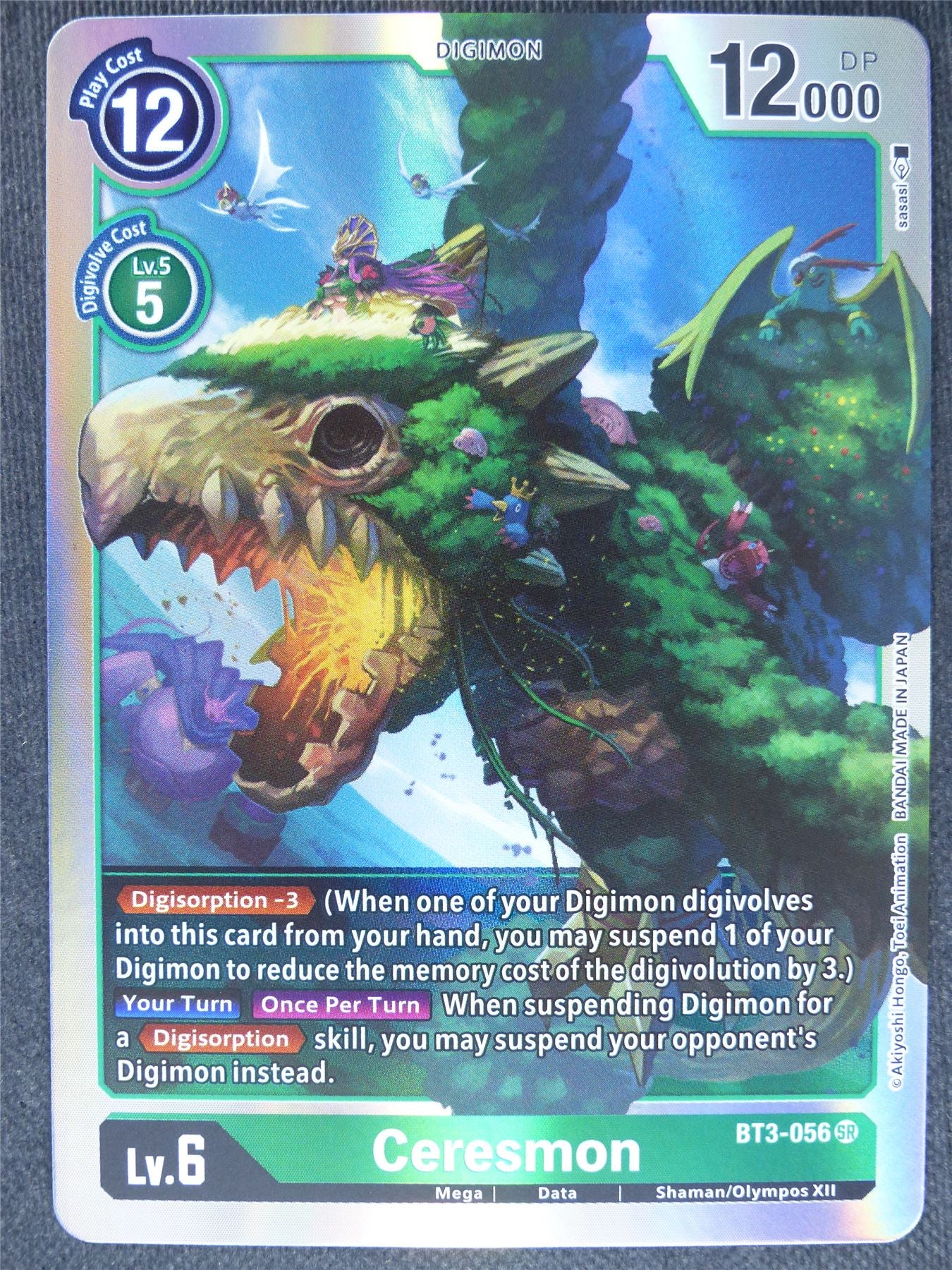 Ceresmon BT3-056 SR - Digimon Cards #NZ