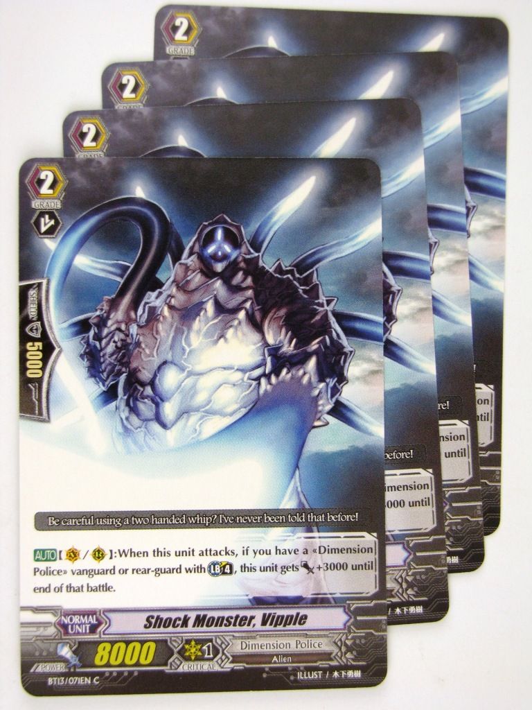 Cardfight!! Vanguard - Shock Monster, Vipple x4 BT13