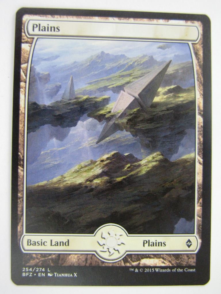 MTG Magic Cards: FULLART PLAINS 254/274 # 5D23