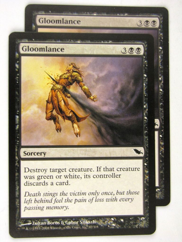 MTG Magic: the Gathering Cards: GLOOMLANCE x2: SHM