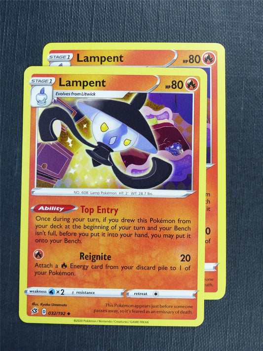 Lampent 032/192 x2 - RCL - Pokemon Card  #3L4