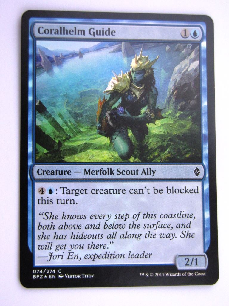 MTG Magic Cards: CORALHELM GUIDE # B46