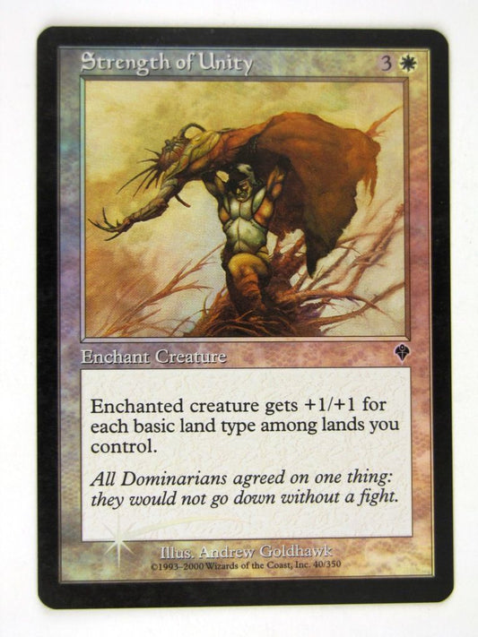 Mtg FOIL - STRENGTH OF UNITY - played